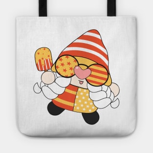 summer Retro vintage Groovy Gnome with cute funny and cheerful character that is going to have the smiles on your face. Tote