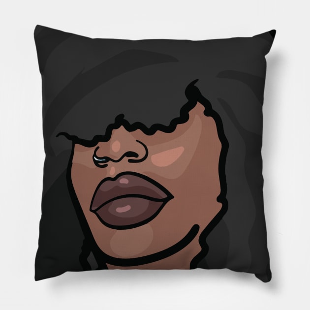 Brown Skin Girl Incognito Pillow by NaturallyBlack