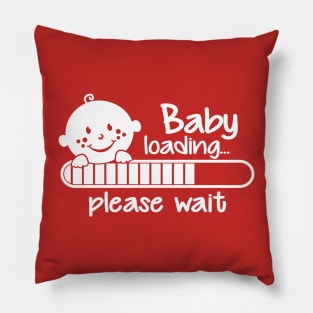 Baby loading... please wait Pillow
