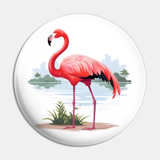 Cool Flamingo Pin