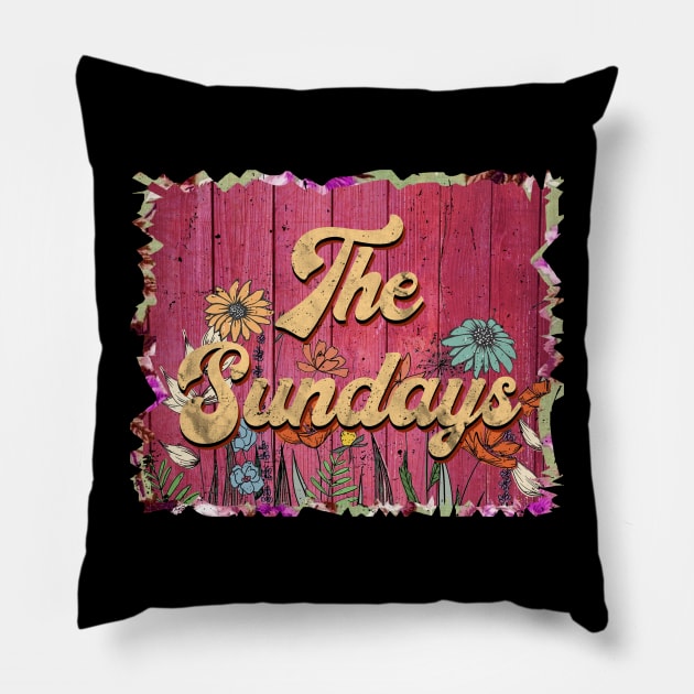 Classic Sundays Personalized Flowers Proud Name Pillow by BilodeauBlue