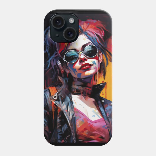 harlequin glasses Phone Case by obstinator