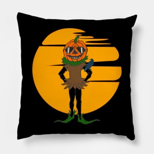 Scarecrow Pumpkin Halloween Pillow