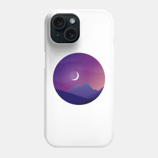 Purple Mountain Landscape Phone Case