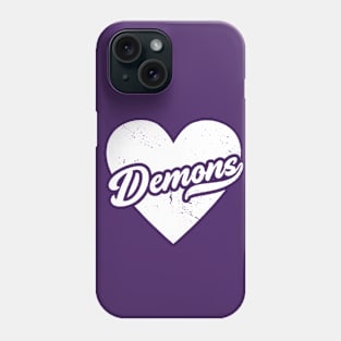 Vintage Demons School Spirit // High School Football Mascot // Go Demons Phone Case