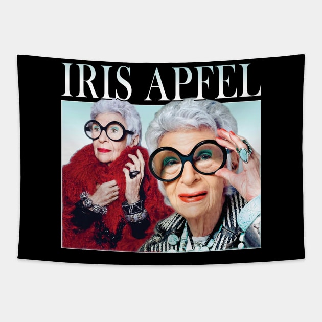 Iris Apfel Fashion Model Tapestry by The Prediksi 