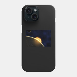 Exoplanet against bright star Phone Case