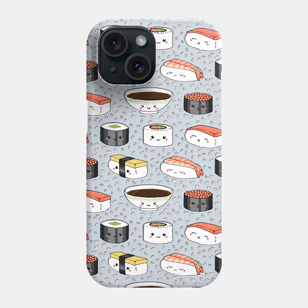 it's raining rice Phone Case by analinea