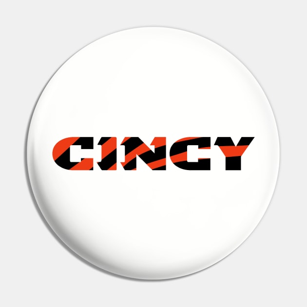 Cincy Stripes Pin by The Pixel League