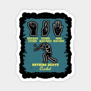 Funny Cricket Player Gift Magnet