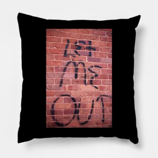 Brick Wall Message Pillow