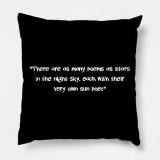 Sun Poet - Poet, Poems, Poetry Pillow