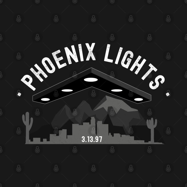 Phoenix Lights Alien UFO by Delta V Art