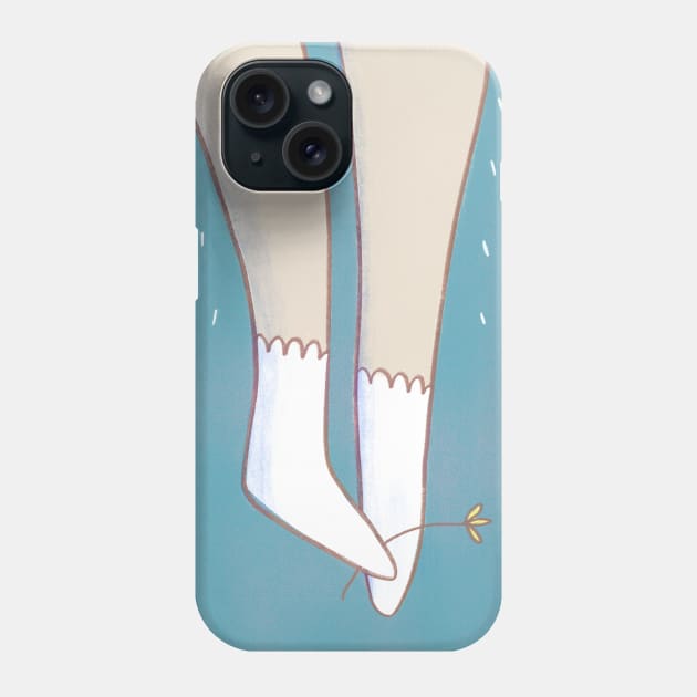 White Socks Forever Phone Case by claudiamaestriny