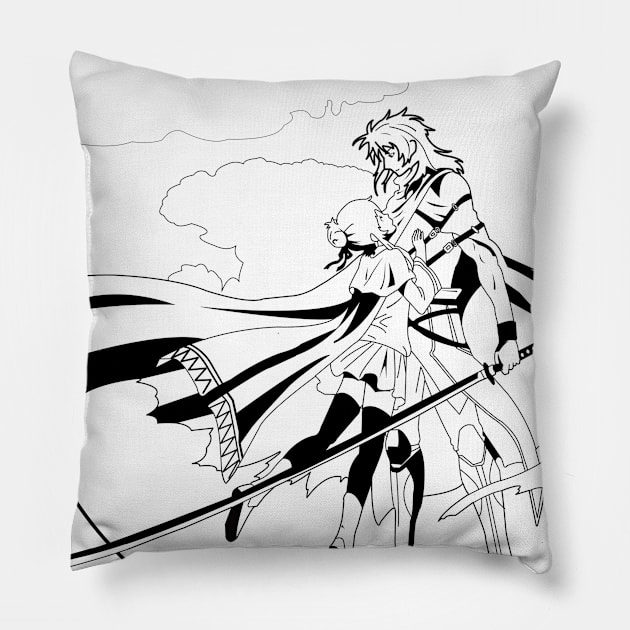 Plunderer - Lihito Nana, Best Swordsman Pillow by oneskyoneland