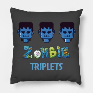 Zombie Triplets T-shirt Pillow