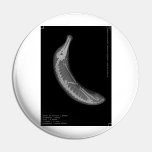 Banana X-ray (WITH text) Pin