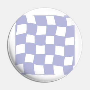 Abstract Checker Board - pastel lilac purple Pin