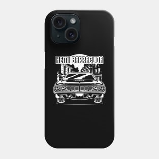 Hemi Cuda (White Print) Phone Case