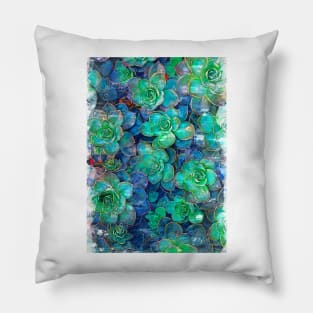 Succulents Plant Marker Sketch - For plant lovers Pillow