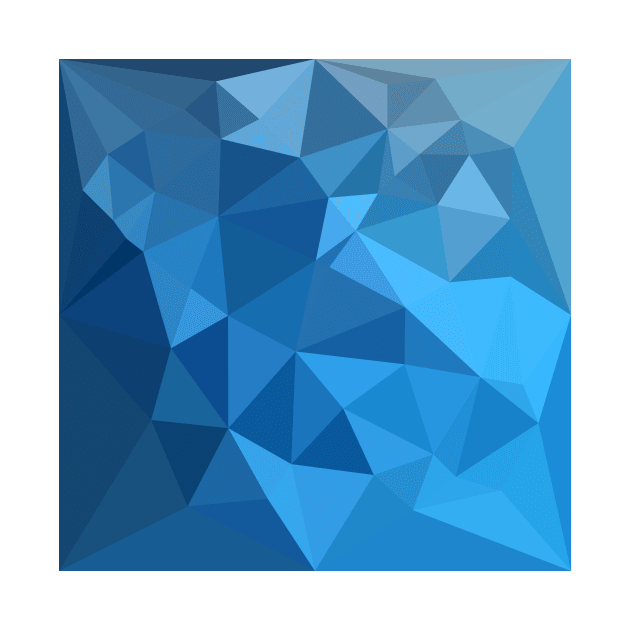 Cornflower Blue Abstract Low Polygon Background by retrovectors