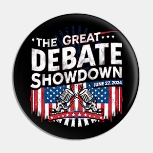 Trump Biden Debate June 27 Funny Presidential Election 2024 Pin