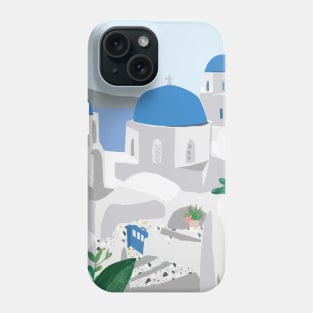 Santorini Landscape Phone Case