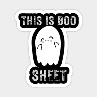 This Is Boo Sheet Ghost Retro Halloween Costume Magnet