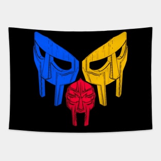 three colors of doom mask Tapestry