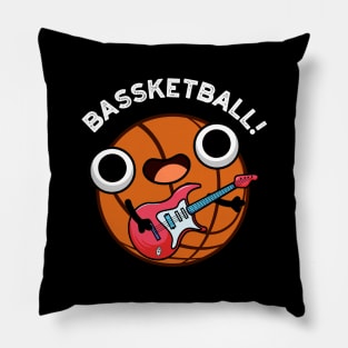 Bassketball Funny Basketball Music Pun Pillow