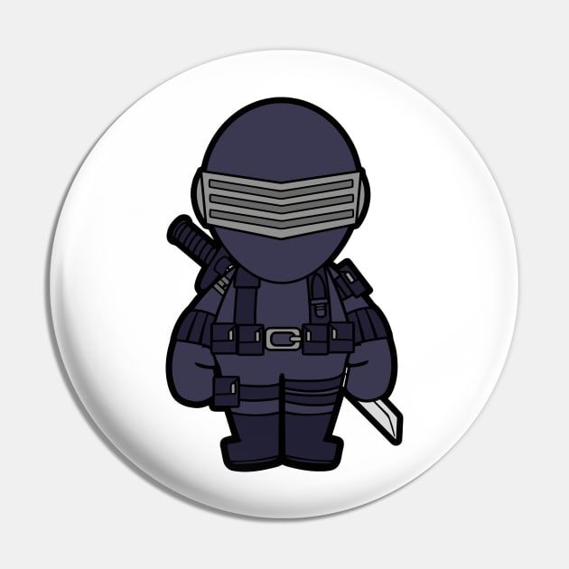 Snake Eyes Chibi Pin by untitleddada