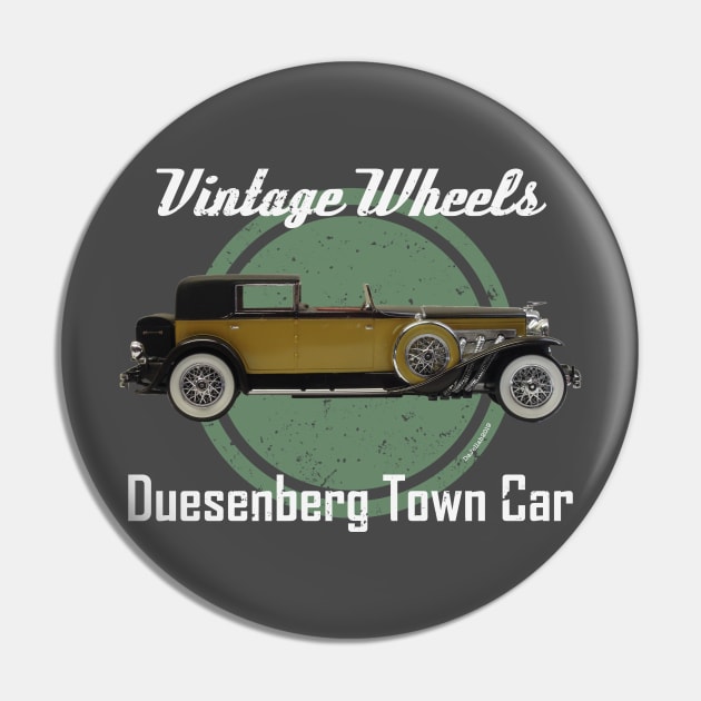 Vintage Wheels - Duesenberg Town Car Pin by DaJellah