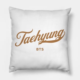 BTS Kim Taehyung name baseball typography text Pillow