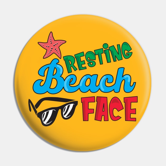 RESTING BEACH FACE Pin by Hou-tee-ni Designs