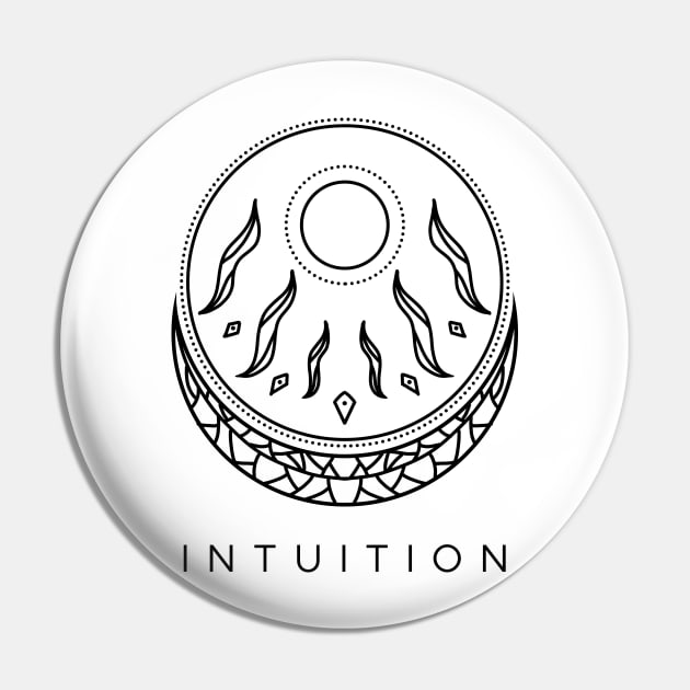 Understand Your Intuition Pin by Joseph Mercado Art