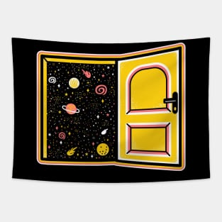 Cosmic Door Man - Door to another dimension Tapestry