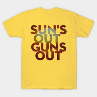 Suns out Guns Out! Summer gifts for men who love to workout Kids T-Shirt  for Sale by BRtisticDesigns