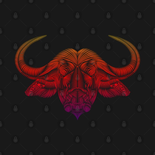 African Buffalo Red by Worldengine