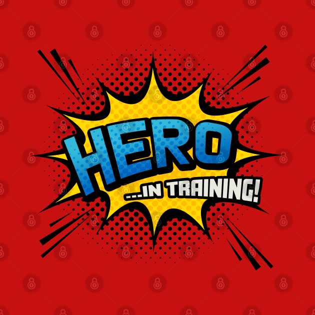 Hero in Training - Superhero Comic Book Style by Elsie Bee Designs