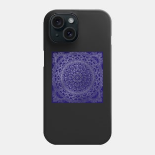 Mandala Royal - Blue and Silver Phone Case