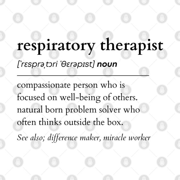 Respiratory Therapist Noun by IndigoPine