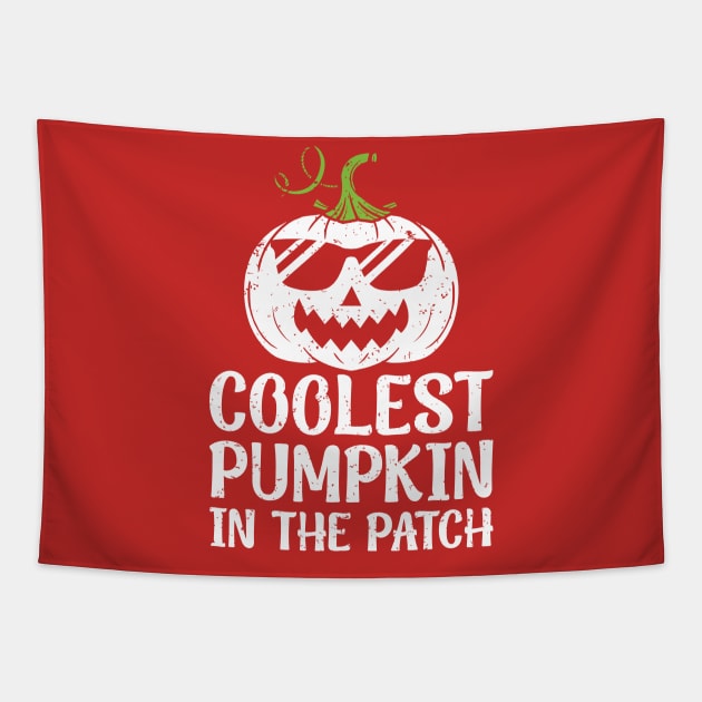 Coolest Pumpkin In The Patch Halloween Boys Girls Teens Tapestry by MetalHoneyDesigns