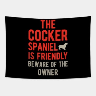 Cocker Spaniel Funny Tapestry