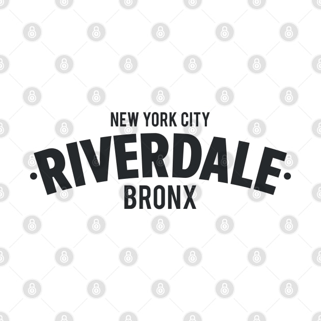 Riverdale Bronx Typography T-Shirt by Boogosh