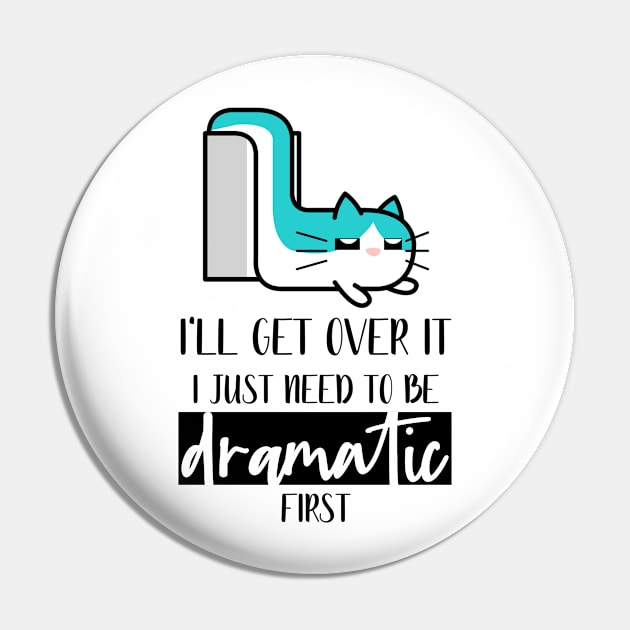 Dramatic Cat Pin by HilariousDelusions