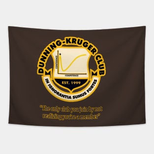 Dunning-Kruger Club (Logo Version) Tapestry