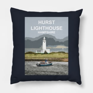 Hurst Lighthouse, Hampshire, New Forest England uk Pillow