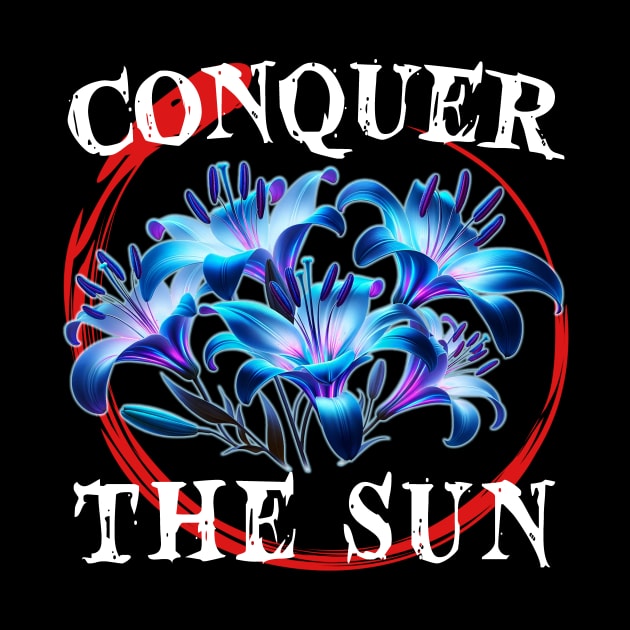 Conquer the Sun with Blue Spider Lily by Electrovista