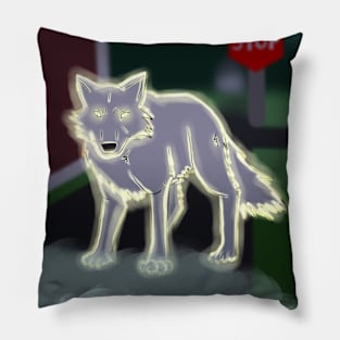 Wolfie Waits Pillow