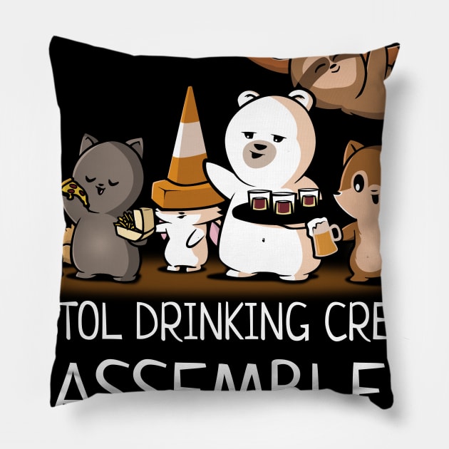 Bristol Drinking Crew... Assemble Pillow by Made In Norton